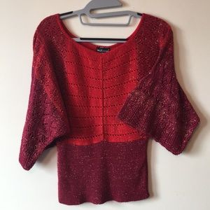 Wetseal scoop neck knit sweater M